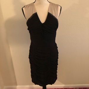 Banana Republic black chiffon sheath dress